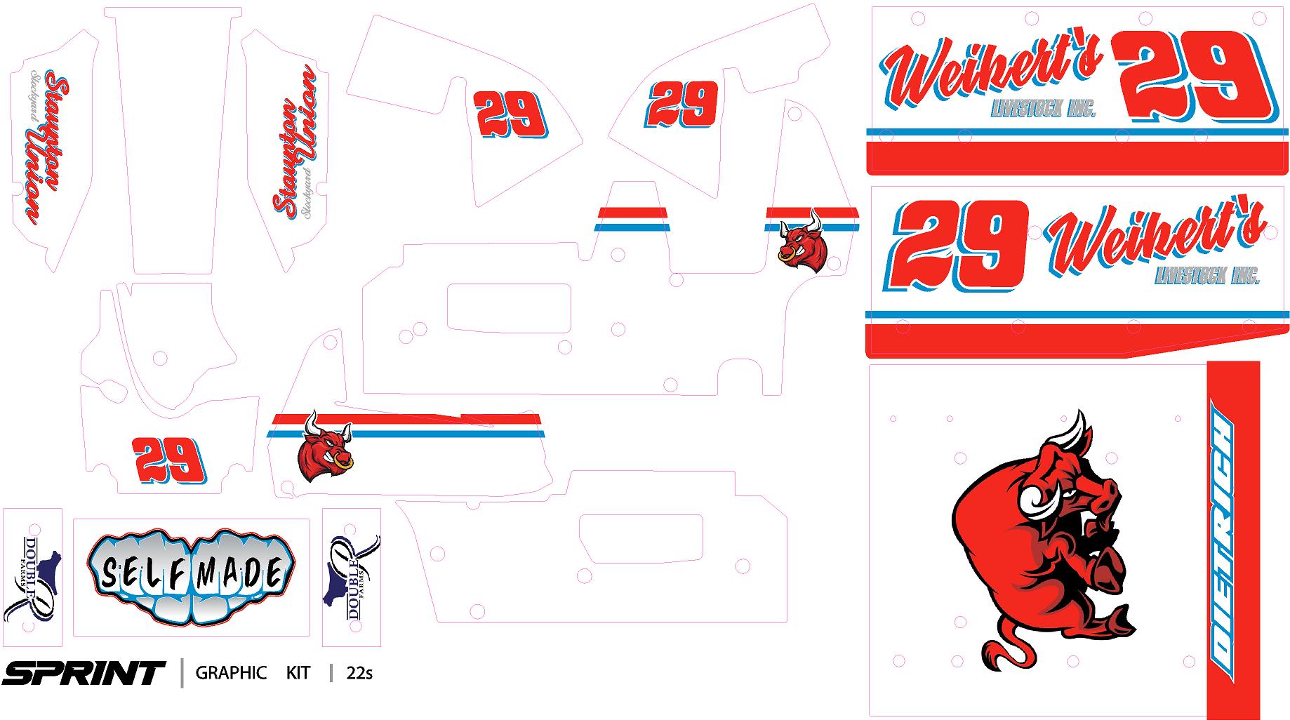 Danny Dietrich 29 sprint car wrap 2025